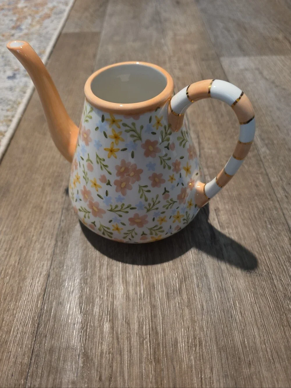 MacKenzie-Childs Posie Patch Ceramic Teapot